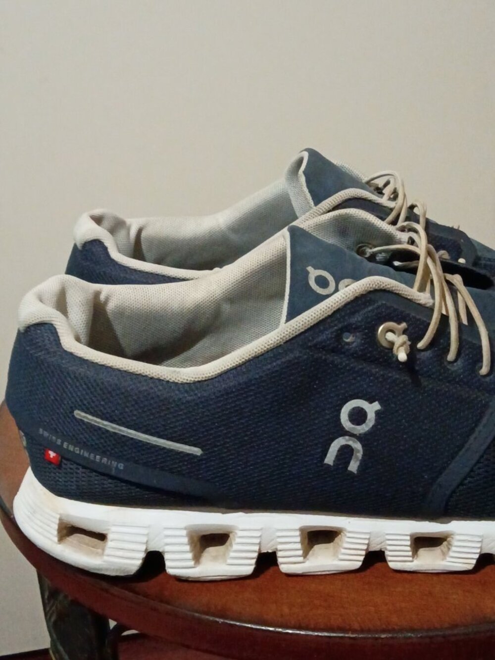 On Cloud Shoes Mens Size 13 Blue Mesh CloudTec Running Sneakers 59.98916 - Picture 4 of 13